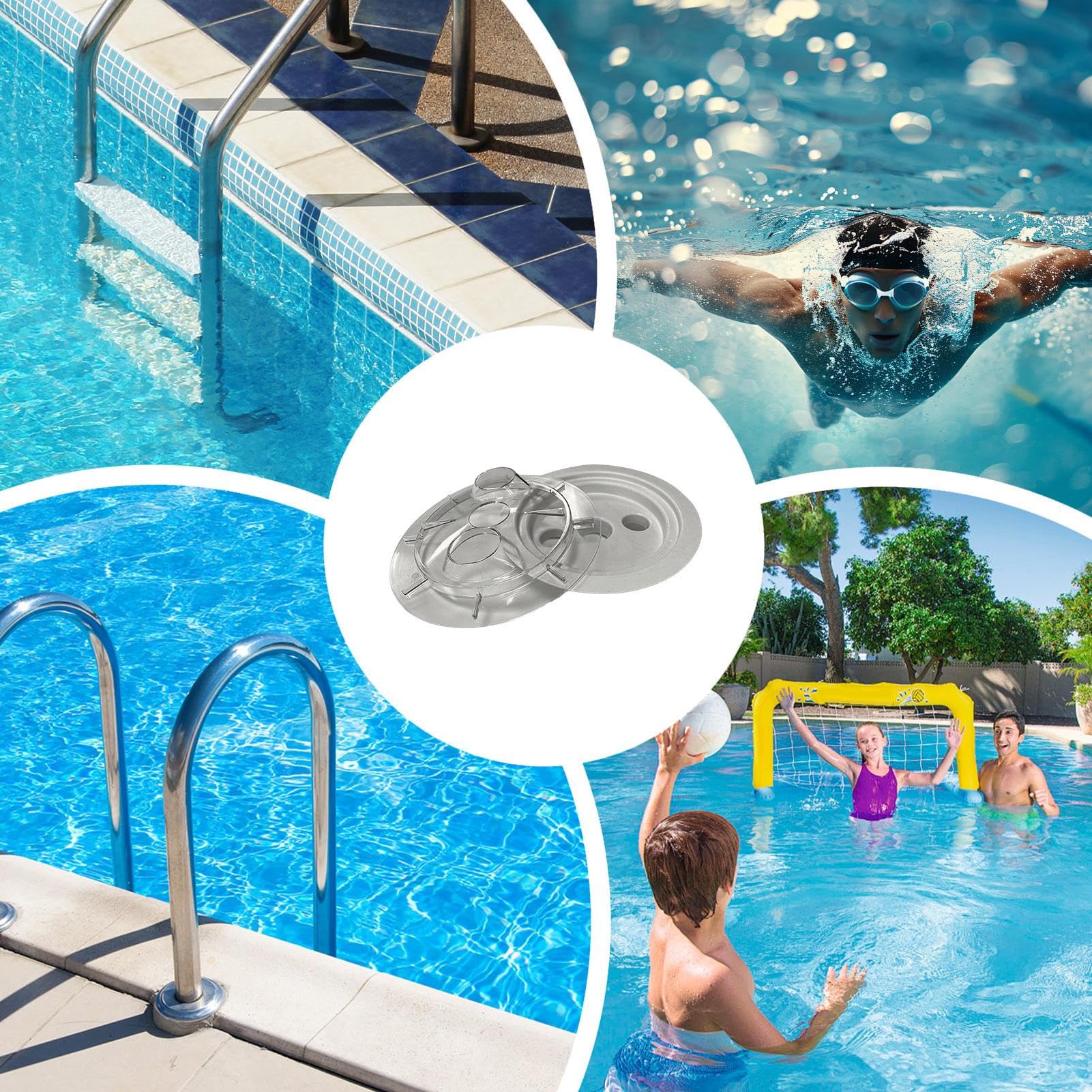 Anillo de Cesta de Skimmer de Piscina, Pieza de Filtro de Repuesto, Accesorio Externo Interno, diseño de Malla Duradera, fácil instalación, Ayuda de Recogida de desechos, Piscina al Aire