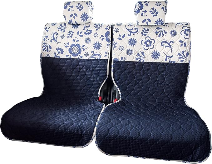 セパレート シートカバーフルセット 普通車コンパクトカー用 前座席 後部座席 洗える かわいい おしゃれ 日本製 花 ミミパレット柄 メイリオ