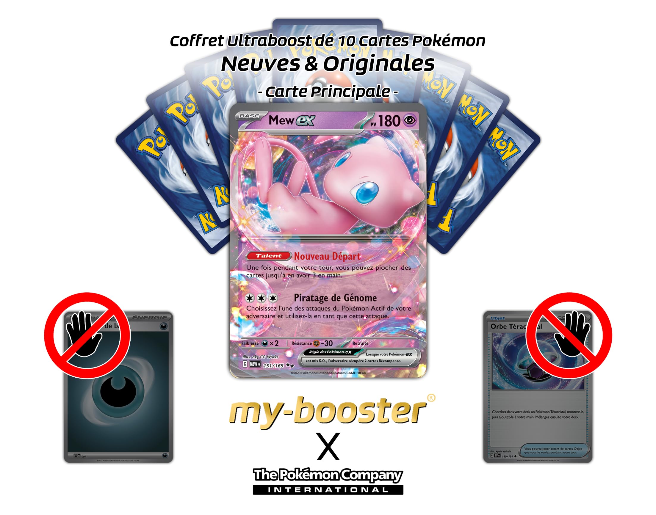 Électhor ex 145/165 - Myboost X Écarlate et Violet 3.5-151 Coffret de 10 Cartes Pokémon Françaises