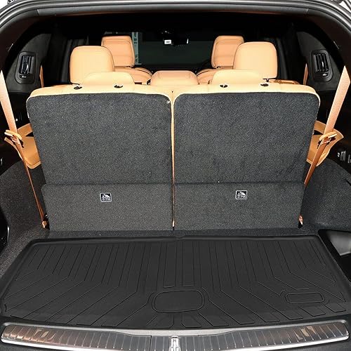 Miniatura 8 de KMF Alfombrillas y forro de carga personalizadas para Jeep Grand Cherokee L 2021-2023 (6 asientos sin consola central), juego completo de 6 piezas,