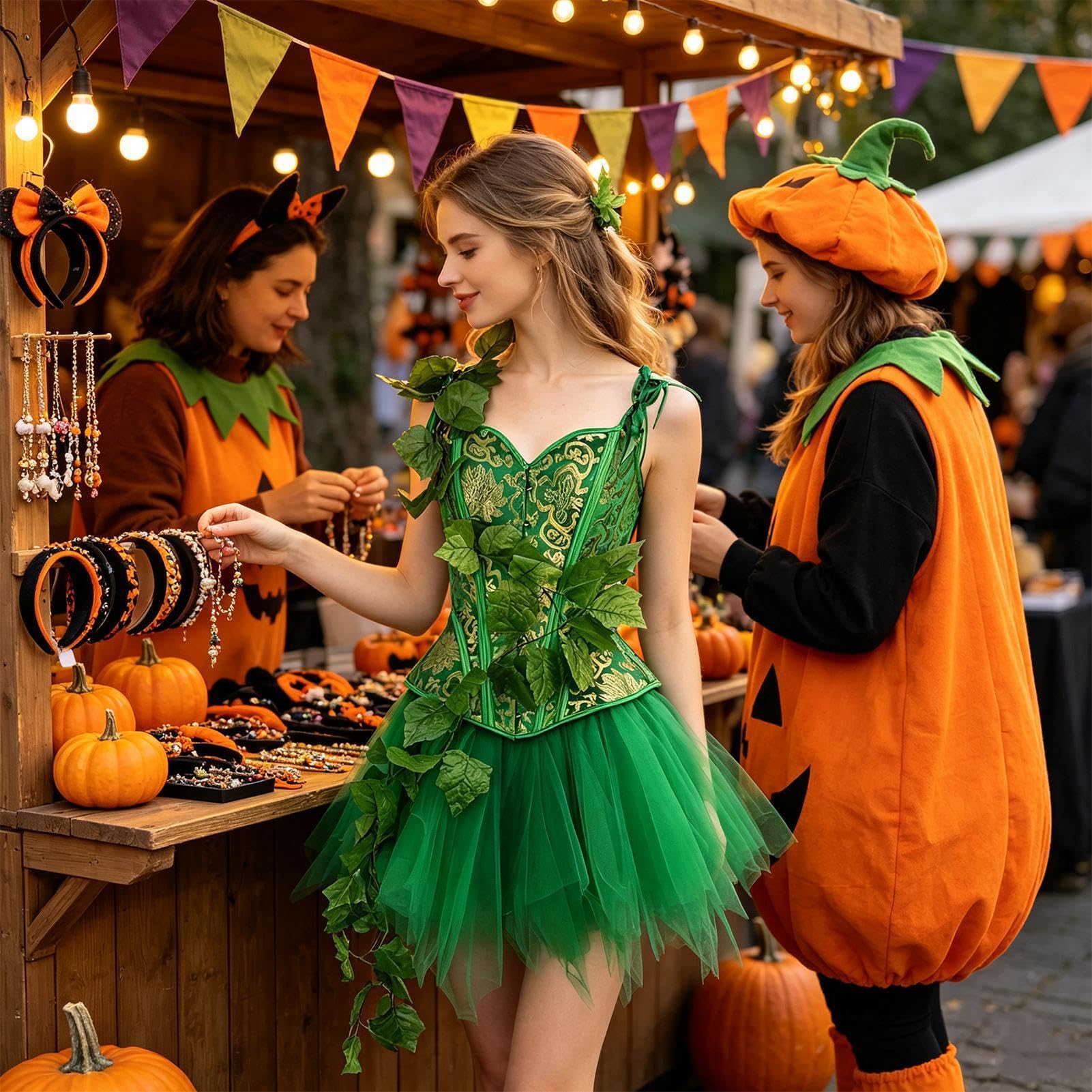 Kostium przebrania na Halloween dla kobiet jako wróżka, damski