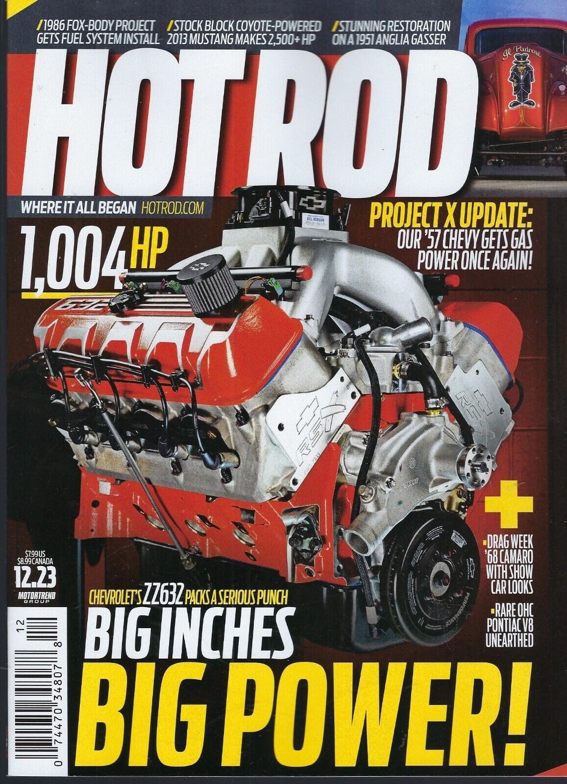 Hot Rod Magazine December 2023 Big Inches Big Power (PB)