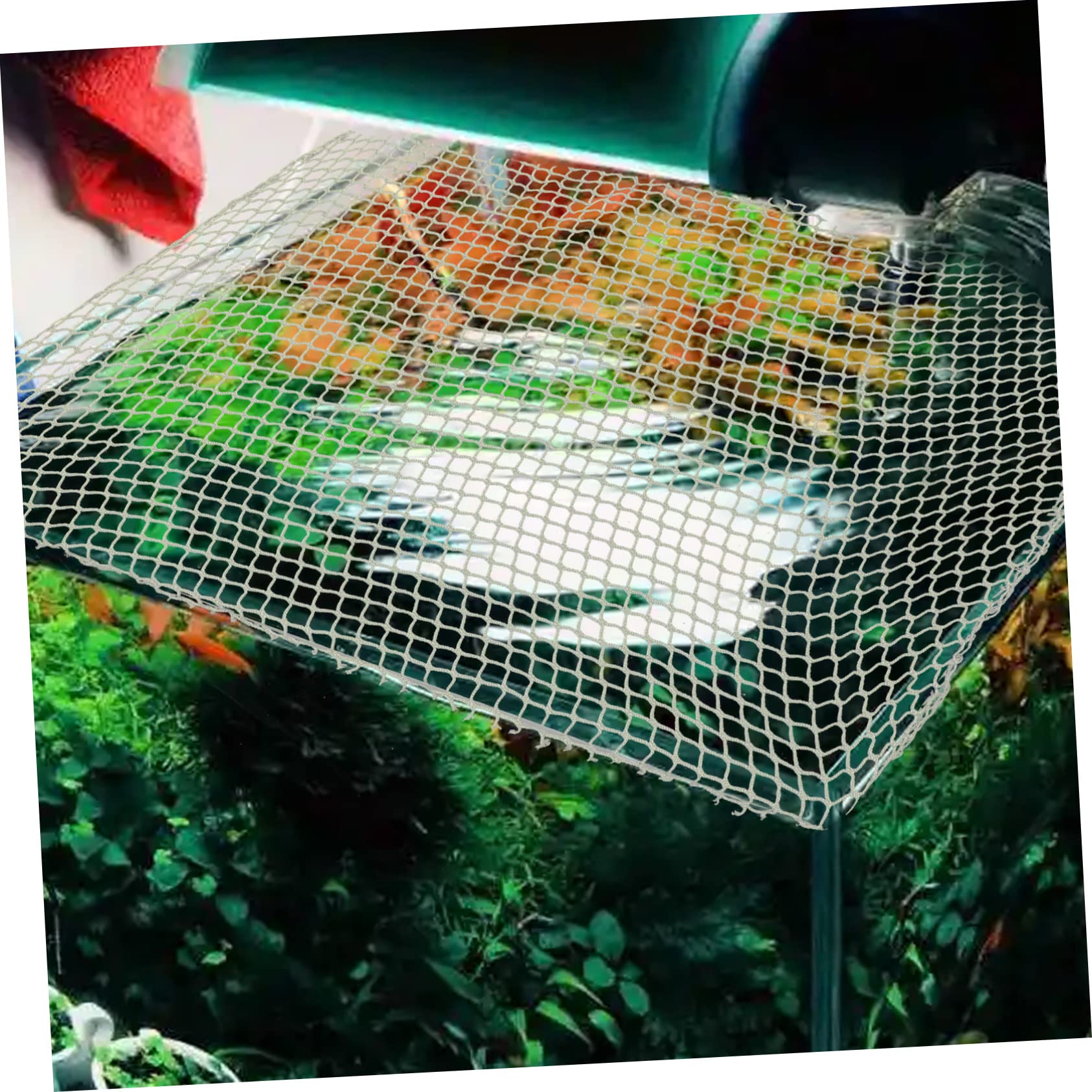 Rete Antifuga Per Acquario E Terrario - Copertura Regolabile In Nylon Per Pesci E Rettili - Foto 5