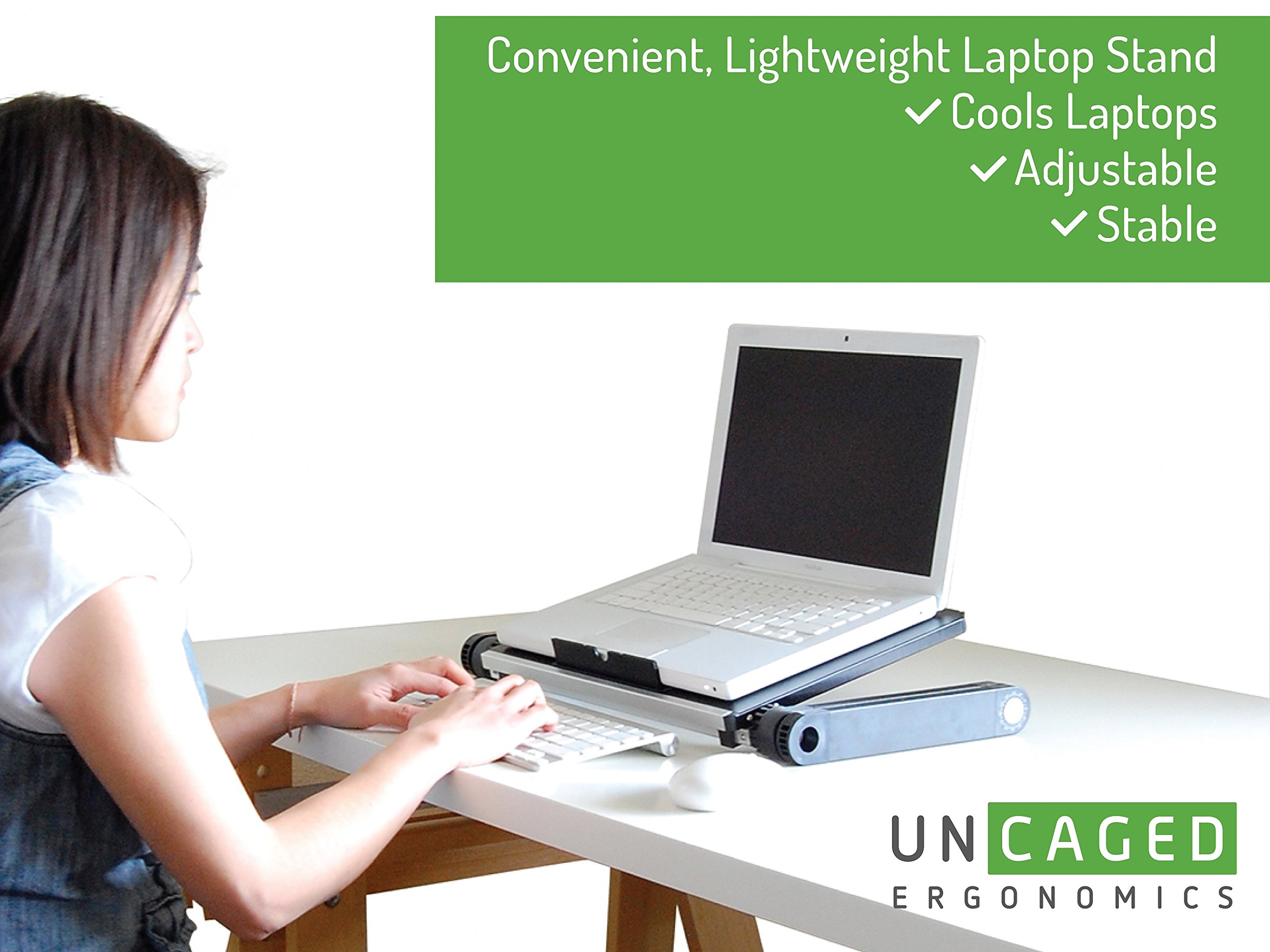 Uncaged Ergonomics WorkEZ LIGHT Ergonomic Portable Lightweight Folding