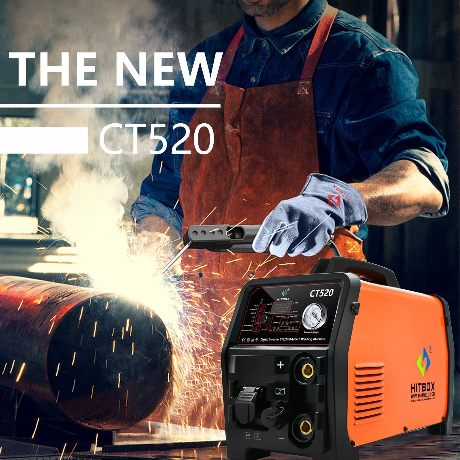 Buy HITBOX CT520 3 in 1 Plasma Cutter 50A + Pulse TIG Welder 200A