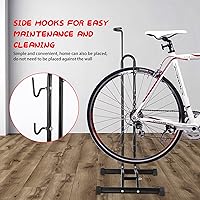 Vista 5 de Soporte de bicicleta de piso Soporte de estacionamiento para bicicletas, soporte para bicicletas, soporte vertical para bicicleta