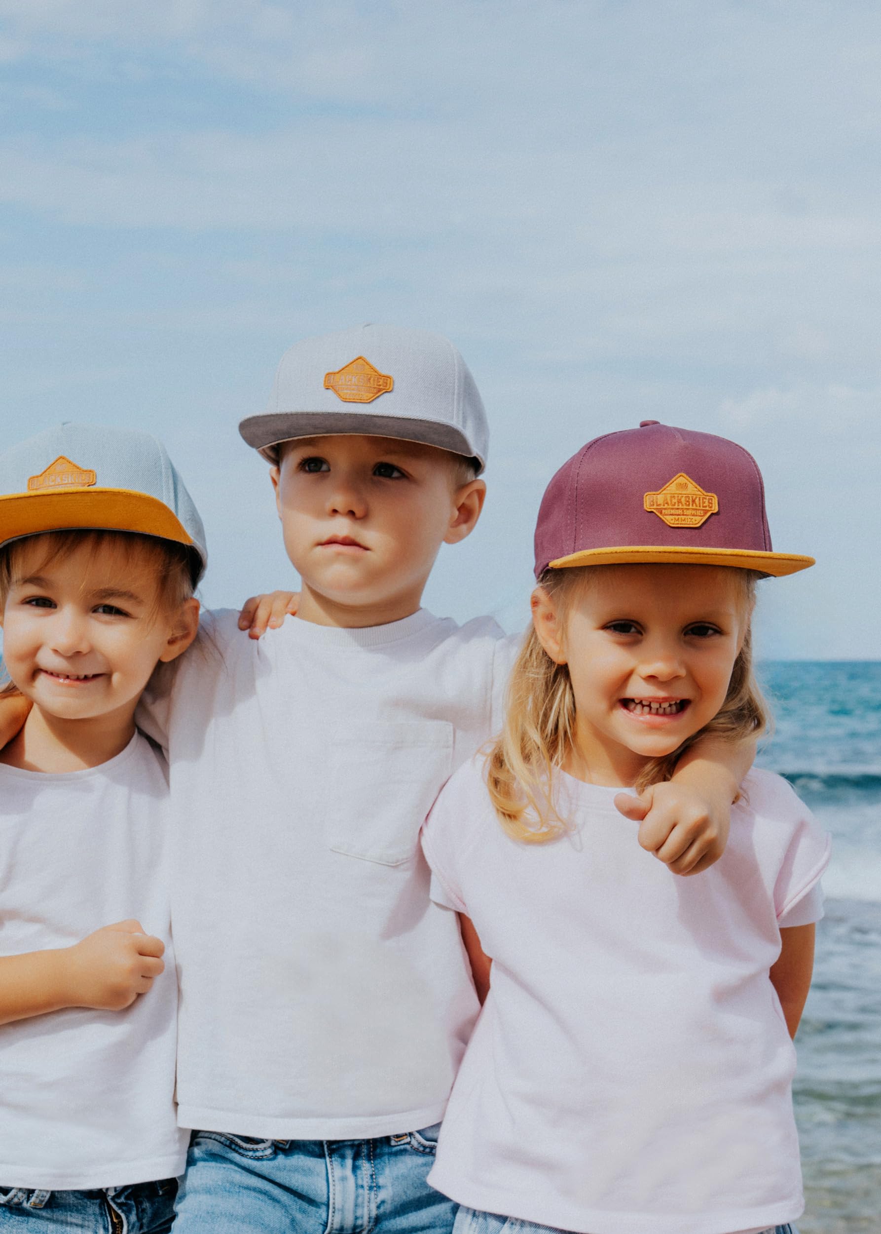Blackskies Essentials Czapka Snapback - 2-częściowy zestaw rodzic dziecko - pasująca czapka z daszkiem ojciec-matka-dziecko prezent mini-ja podkładka tata syn i mama córka