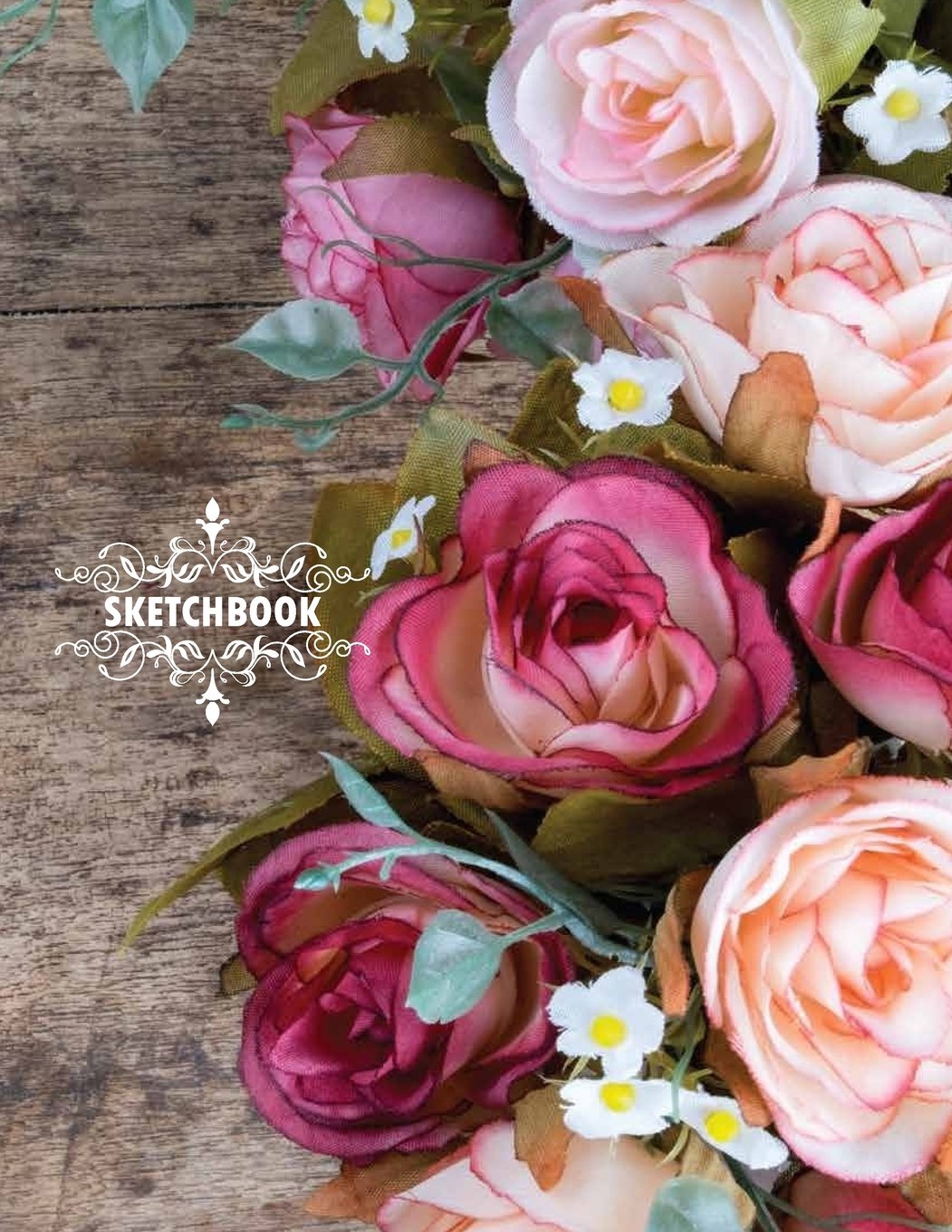 sketchbook: Flower cover (8.5 x 11) inches 110 pages, Blank Unlined Paper for Sketching, Drawing , Whiting , Journaling & Doodling (Flower sketchbook)