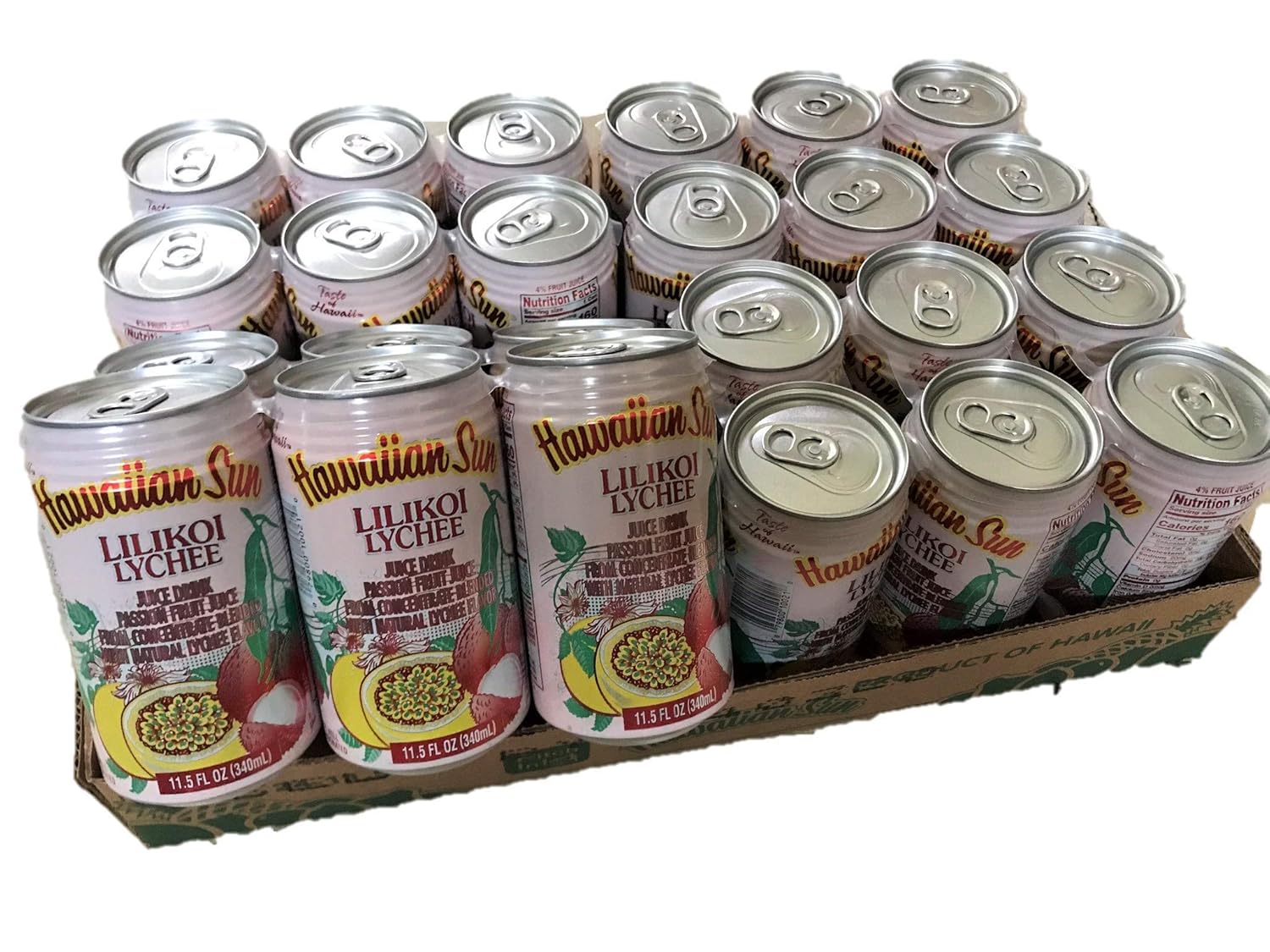 Hawaiian Sun Lilikoi Lychee 11.5 Oz 6pk