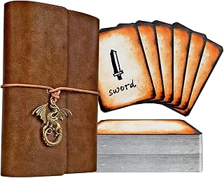 Spellbook Cards Holder DND RPG Pocket Spell Book & Reference Card Holder, Tome of Recollection TTRPG Gaming Accessories for Dungeons and Dragons Beginner Master (60 Poker-Size Player Cards Included)