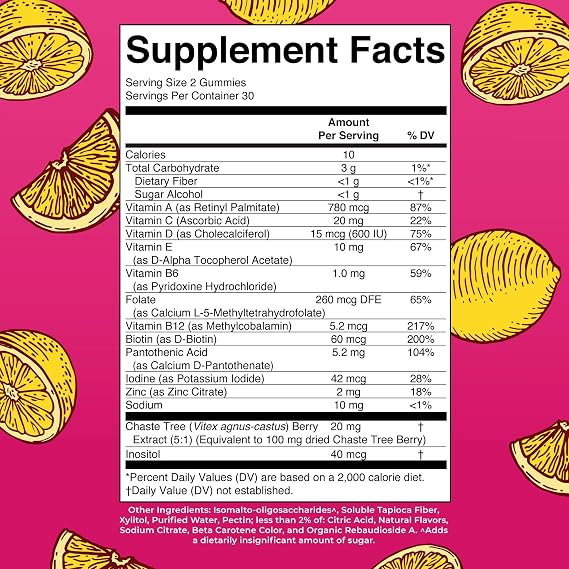 MaryRuth's Multivitamin for Women 40+ | Sugar Free | Vegan Womens Vitamins | Immune Support | Daily Women's Multivitamin + Chasteberry | Hair, Skin and Nail Gummy Vitamins for Women | 60 Count