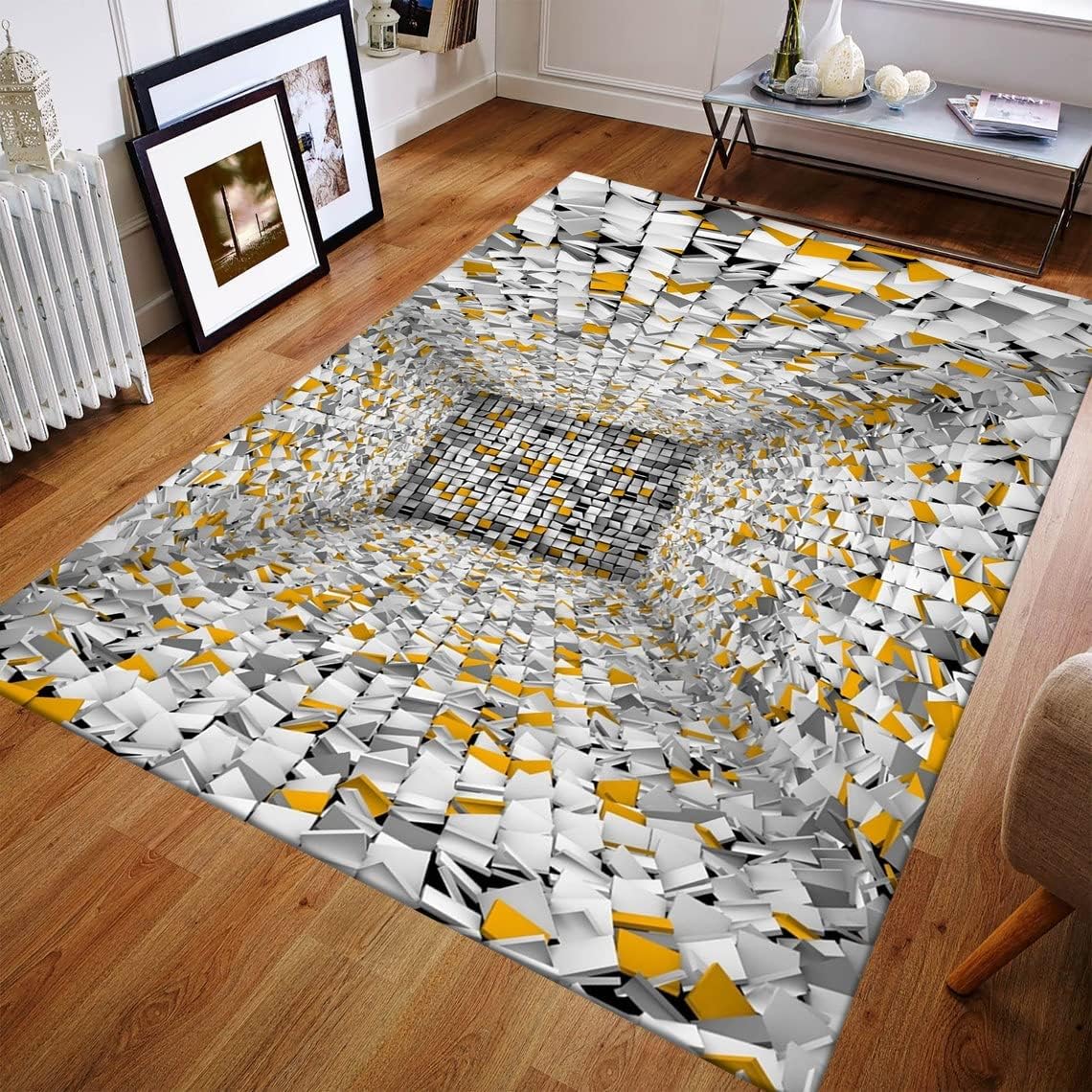 Optical Illusion Rug, Optical Illusion,Vortex Rug, 3D