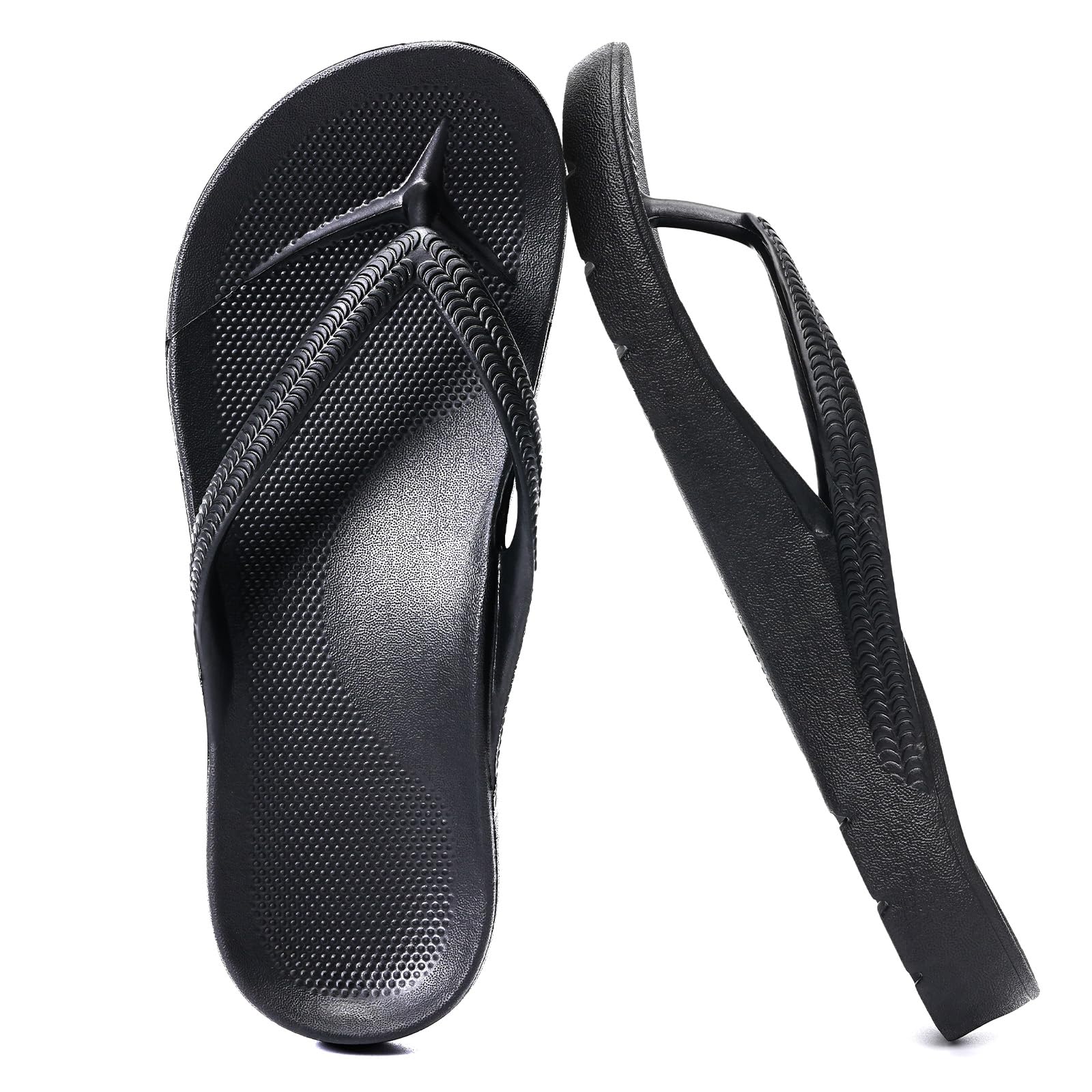 VIVASUN Flip Flops Damen Herren Zehentrenner Sandalen mit Mittelfußstütze Komfortable Badeschuhe Rutschfest Badeschlappen Wasserfest Dusche Flip Flops