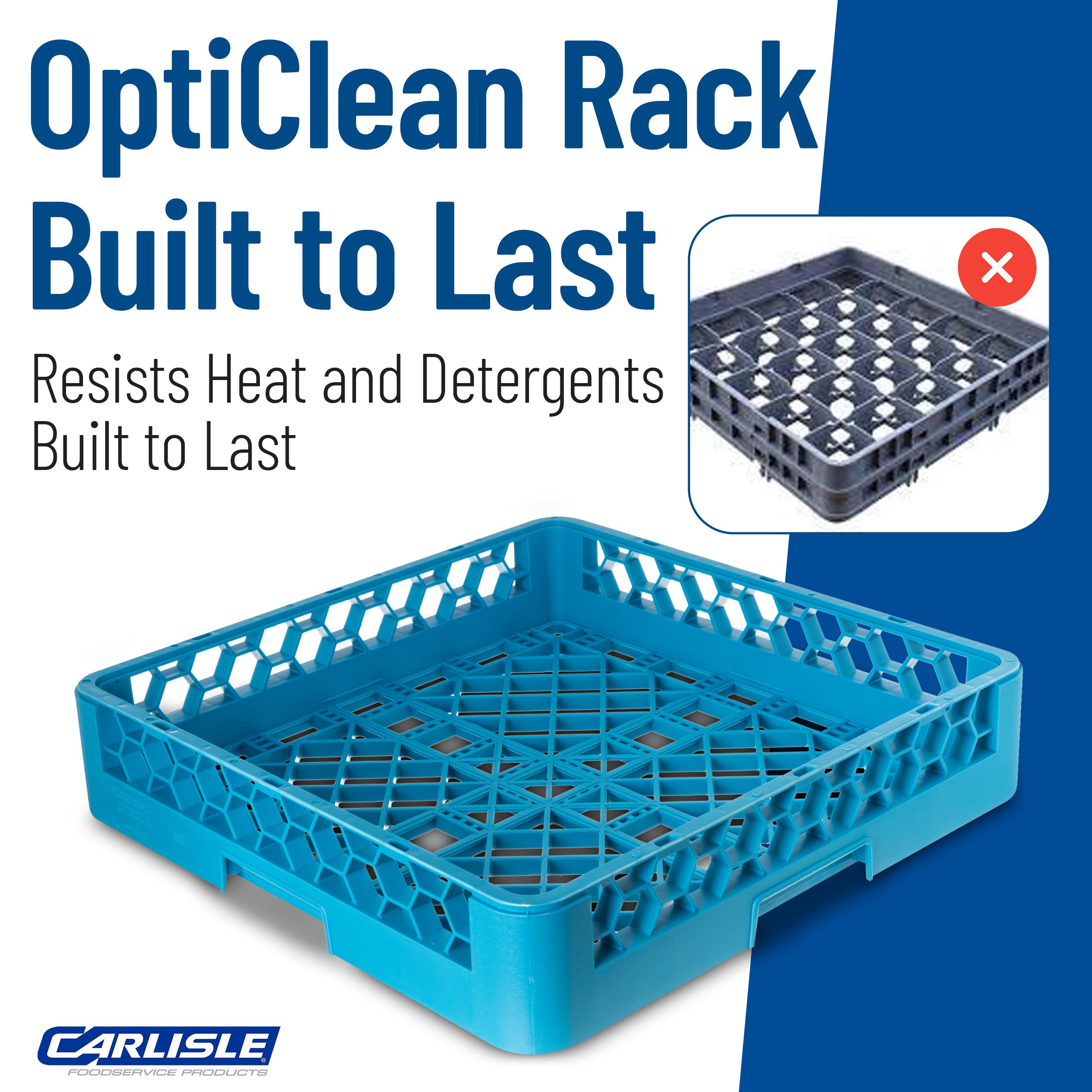 Utopía carb14 Ware lavado/cuenco abierto de Carlisle de, azul (Pack de 6)