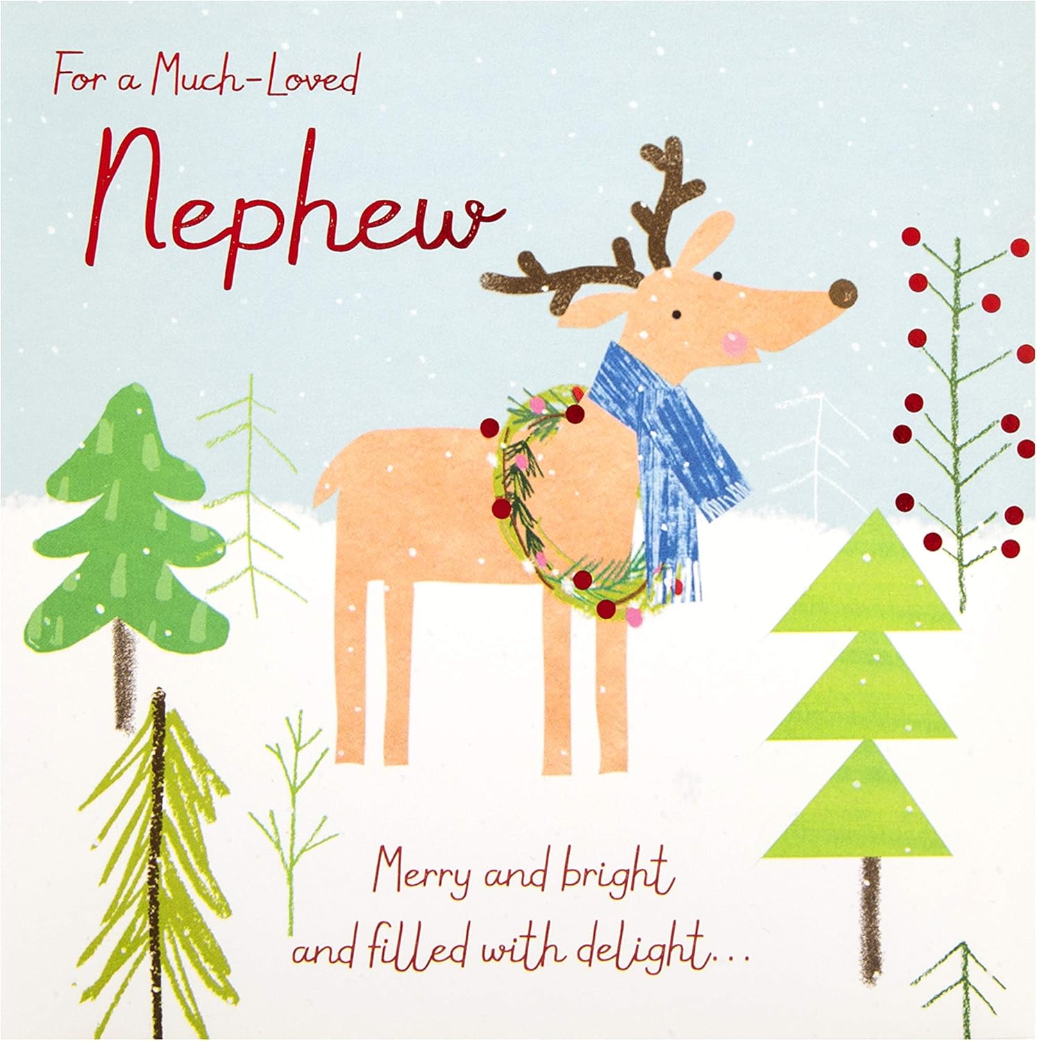 Christmas Reindeer Story 2022 Hallmark Christmas Card For Nephew From Hallmark - Cute Reindeer Design :  Amazon.co.uk: Stationery & Office Supplies