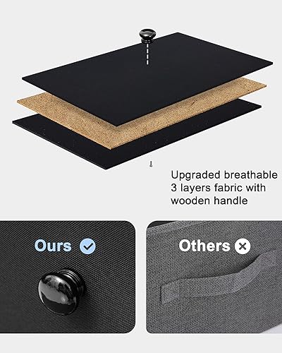 Miniatura 8 de Crestlive Products Cajonera alta, torre de almacenamiento de 7 cajones de tela, cómodas - Unidad organizadora vertical para dormitorio, pasillo,