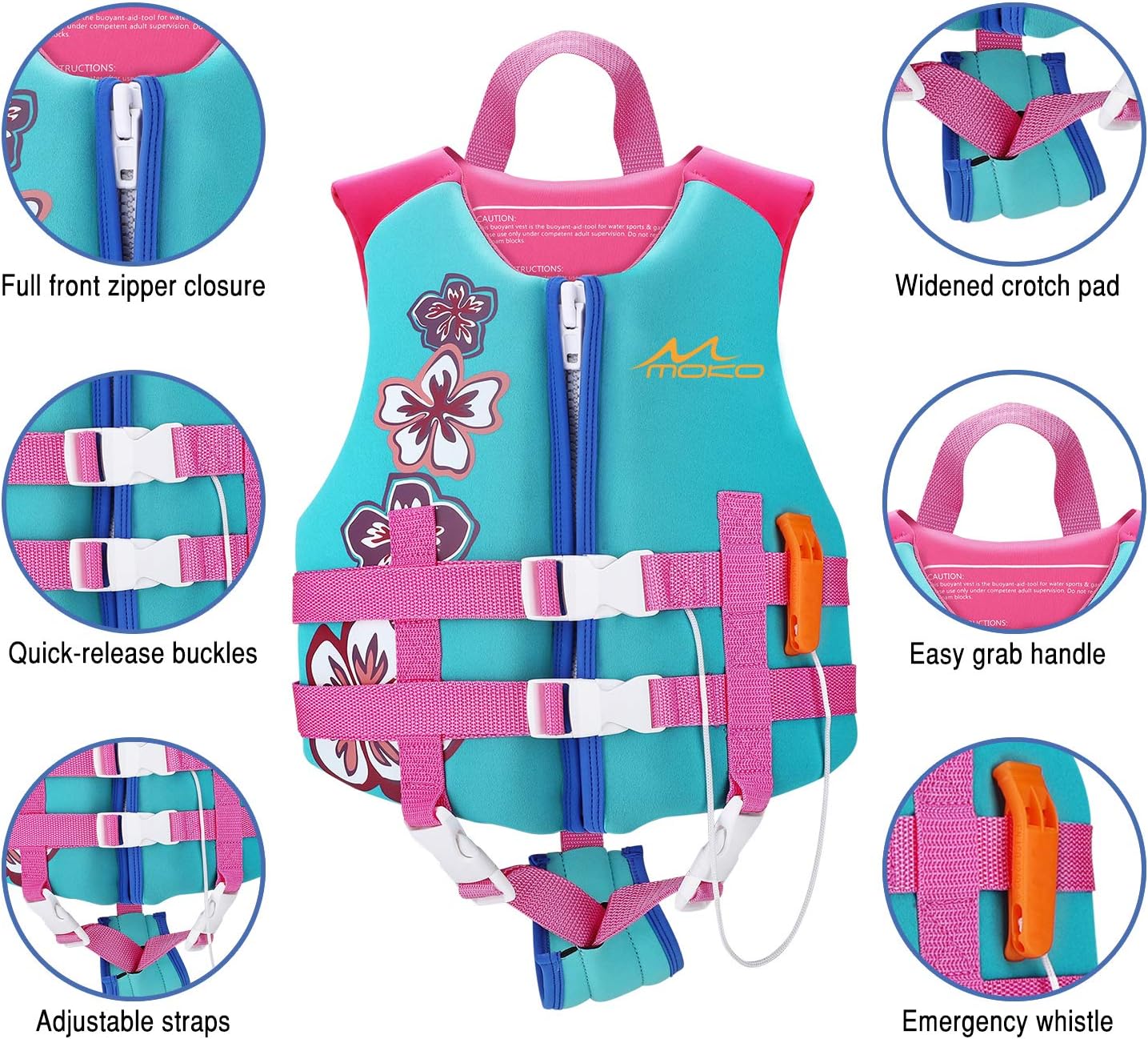 Buy MoKo Life Jackets for Kids, Children Life Vest Swimming Aid Life