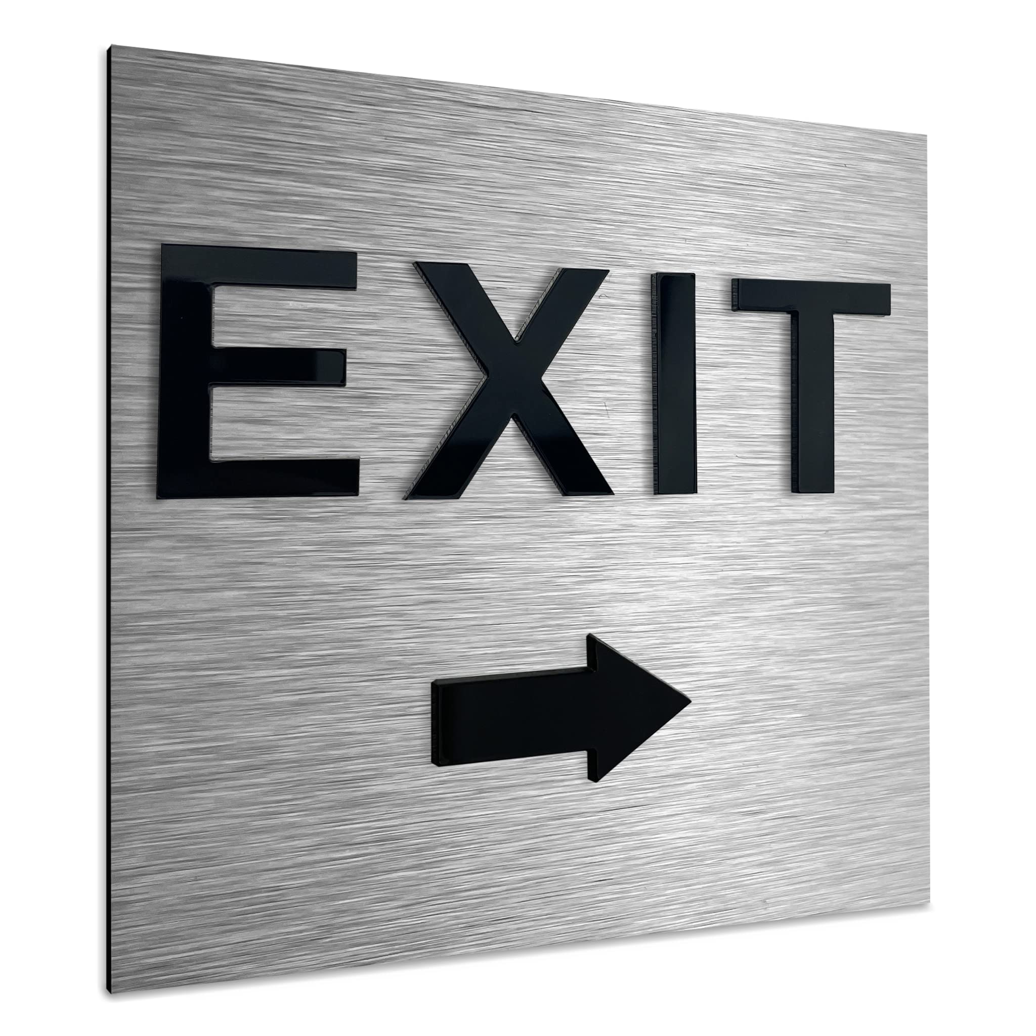 Buy ALÚMADESIGNCO Right Exit Sign Fire Exits Stair Only Signage