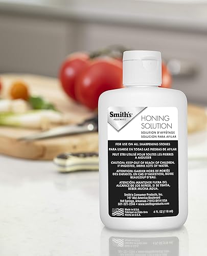 Miniatura 6 de Smith's DCS4 Diamond Combo de piedra de banco y solución de afilado HON1-4 onzas, color blanco