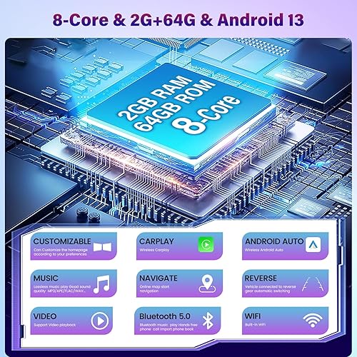 Miniatura 2 de Estéreo de coche Android 13 de 8 núcleos para Jeep Grand Cherokee 2014-2020 con DSP+32EQ - Radio de pantalla táctil IPS de 2+64G de 9 pulgadas -