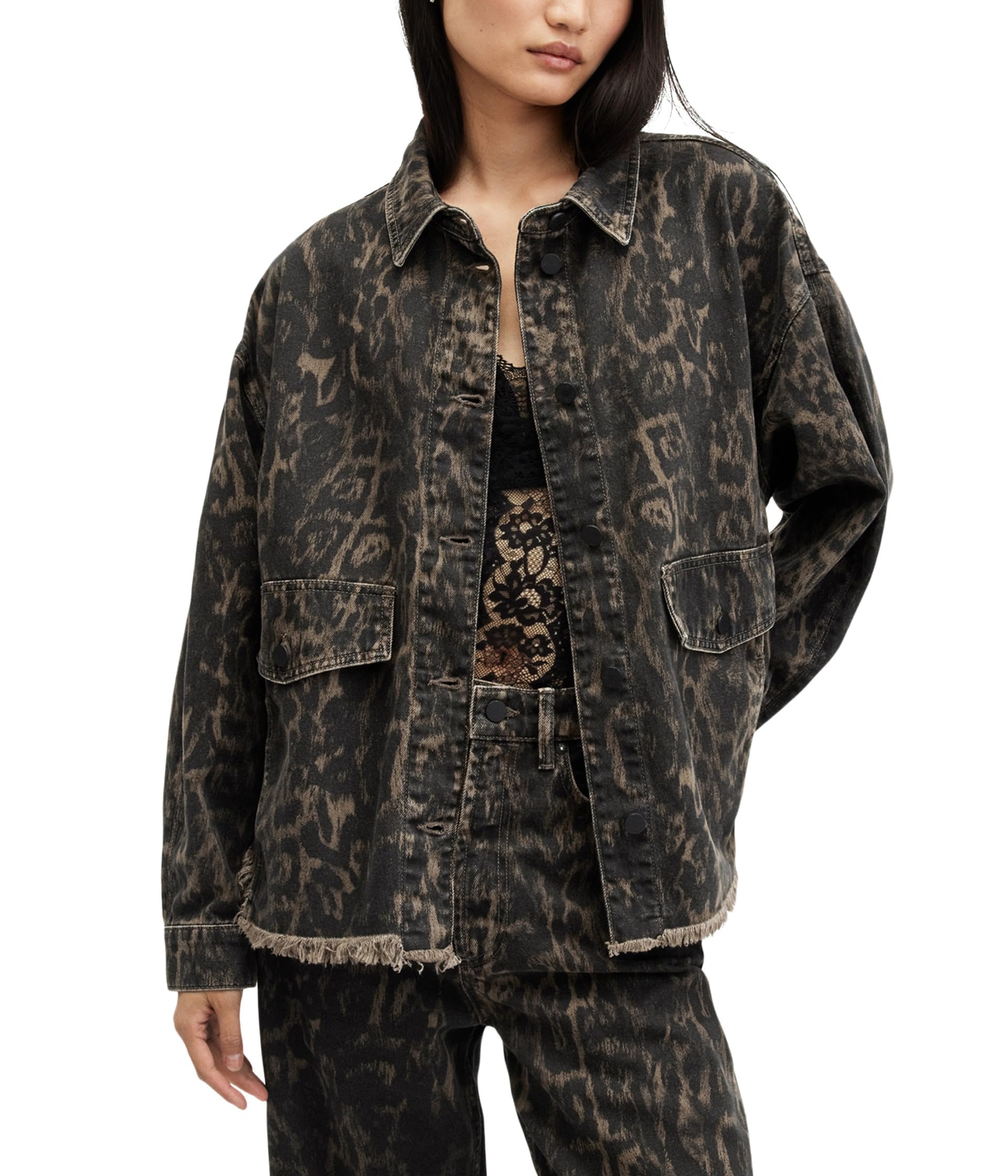 AllSaints Women's Hettie Denim Shacket