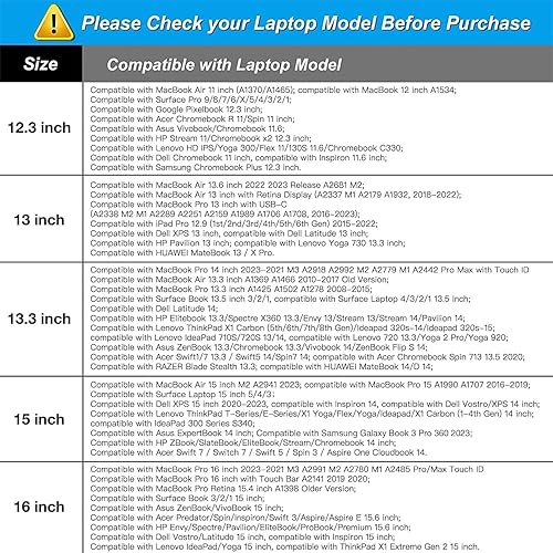 Miniatura 106 de MOSISO - Funda para laptop, repelente al agua, bolsa de neopreno con funda pequeña azul (Airy Blue)