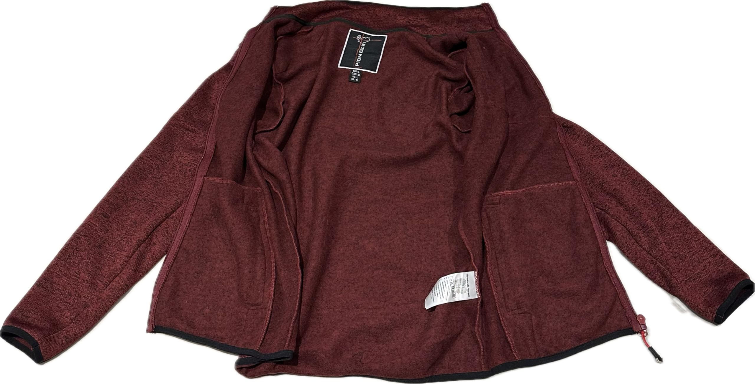 Giacca trekking outdoor leggera | Felpa invernale con zip intera in pile da uomo termica e traspirante per escursioni e tempo libero INVICTUS