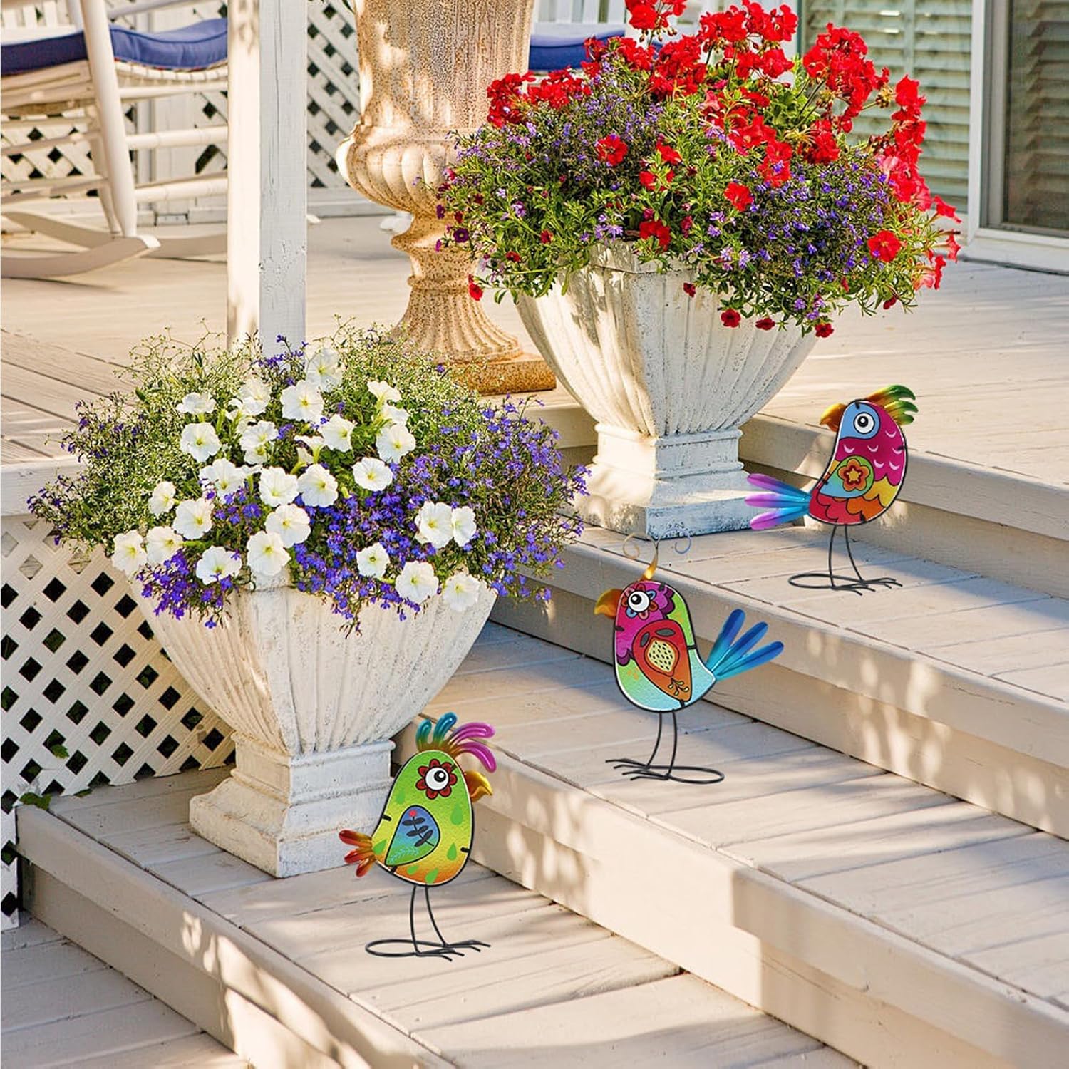 Garden Decoration Multipurpose Decorative Figurines Ornament for Indoor Outdoor Dining Room Bedroom Kitchen Decorative Bird Stake Gift