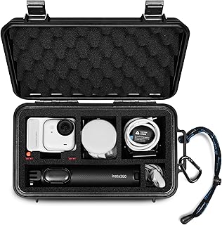Lekufee トラベル防水ハードケース Insta360 GO Ultra、通常版、クリエイターキット、その他のアクセサリー用 (ケースとバッグのみ)