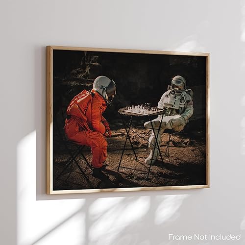 Miniatura 4 de Astronauts Logical Moves Tablero de ajedrez Ataque Aperturas de Conocimiento Match King Queen Citas Motivacionales Carteles Impreso Hogar Aula
