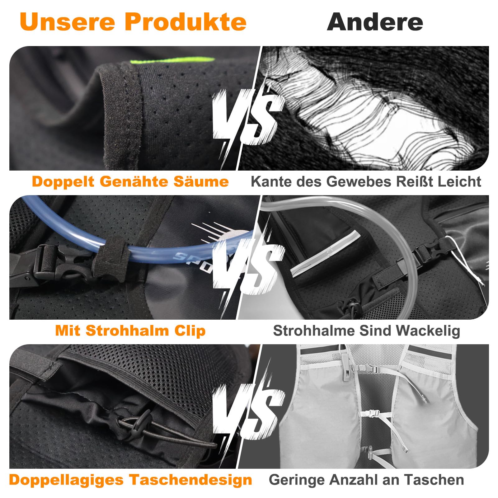 Laufweste Mit Trinkflasche – Leicht & Atmungsaktiv, Perfekt Für Marathon, Laufen & Outdoor-Sport
