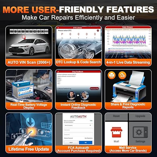 Miniatura 6 de LAUNCH Creader Elite 2025 apto para escáner bidireccional GM, herramienta de escaneo de diagnóstico de sistema completo de restablecimientos,