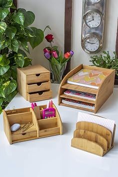 OSCO Bamboo Desk Organiser