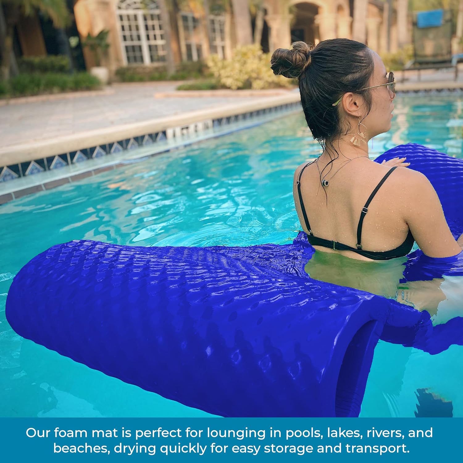 VOS Infinity Lounger Effusion Float for Adults and Kids, Ultra Buoyant Water Floats for Pools, Beaches, Lakes, Water Parks