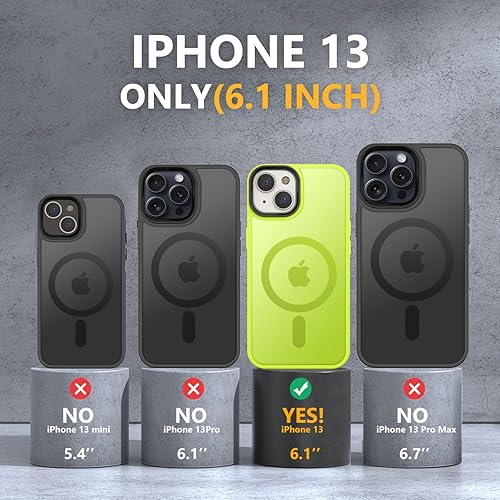 Vista 451 de MOCCA - Funda magnética resistente para iPhone 11 de 6.1 pulgadas, compatible con MagSafe, protector de pantalla de vidrio + protector de lente