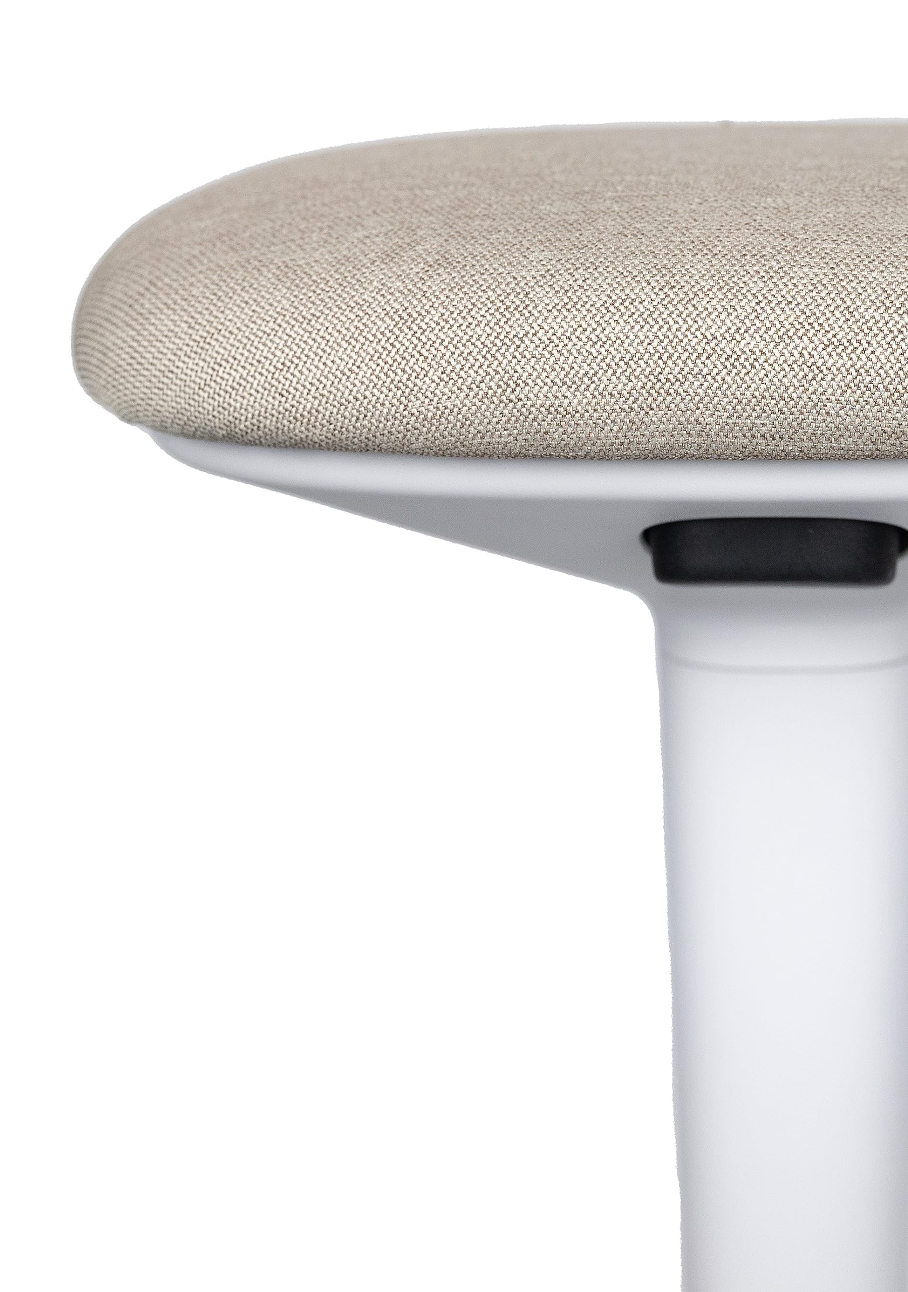 Younit ergonomiczny taboret, stołek stojący, siedzisko robocze, pomoc do siedzenia, taboret do siedzenia domowego i biura – regulacja wysokości (beżowo-brązowy, stelaż teleggre)