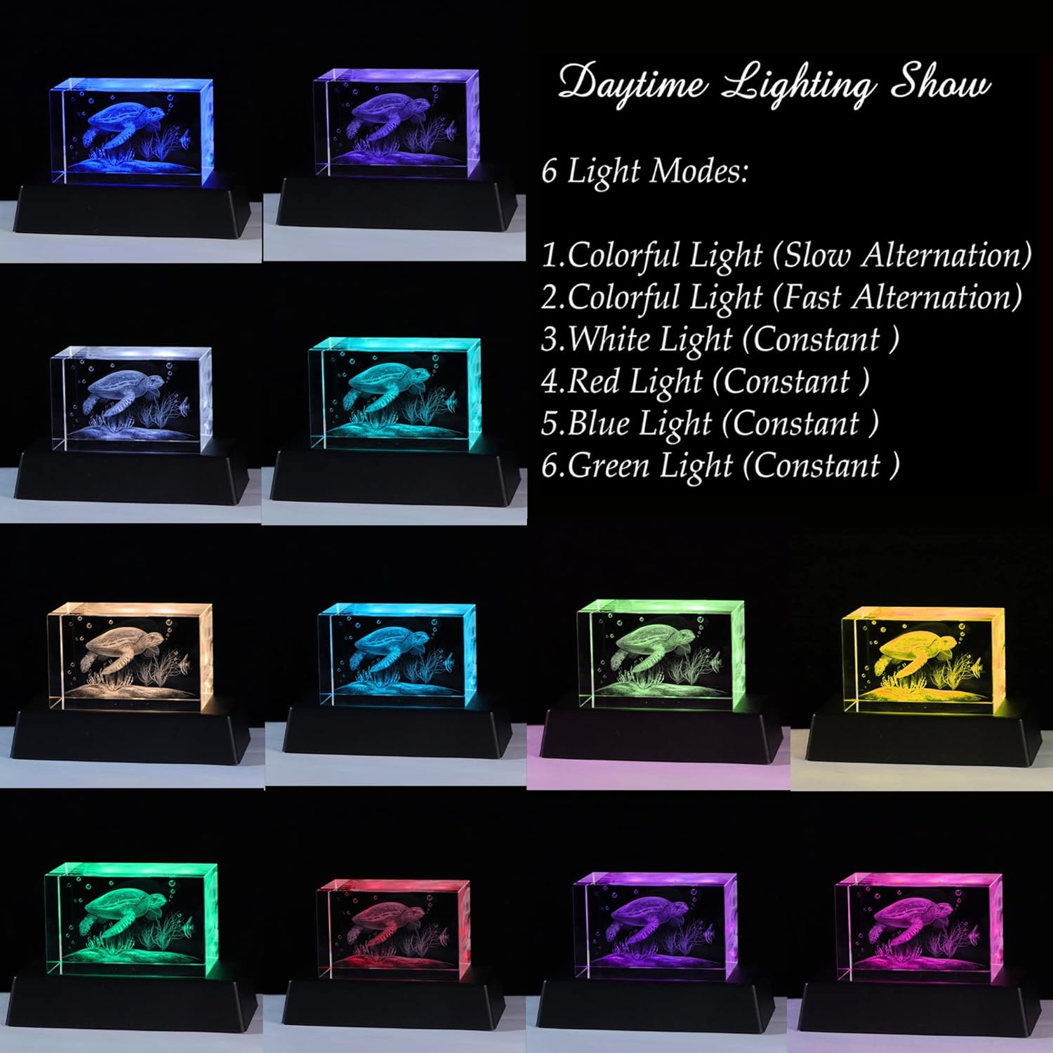 Qianwei 3D Crystals sea Turtle Decor Gifts for Women, Turtle Figurines Stuff Gifts for Turtle Lovers sea Turtle Statue Paperweight Birthday for Best Friend, Keepsake&Paperweight - Image 2