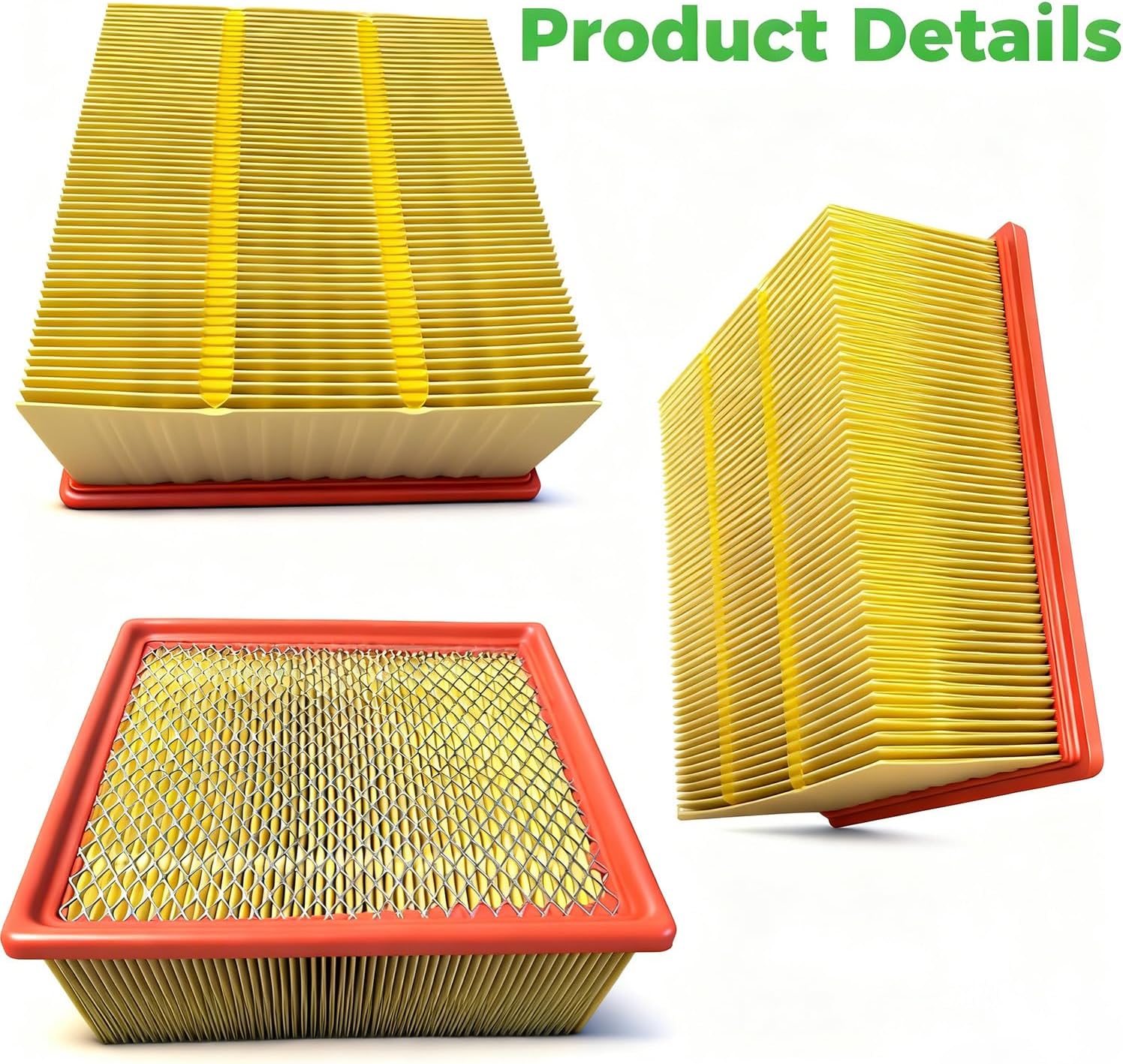 Engine and Cabin Air Filter Set Compatible with Dodge Ram 2500 3500 4500 5500 2016-2025, Air Filter Replaces 53034051AB 68406048AA CA10261 PA4318