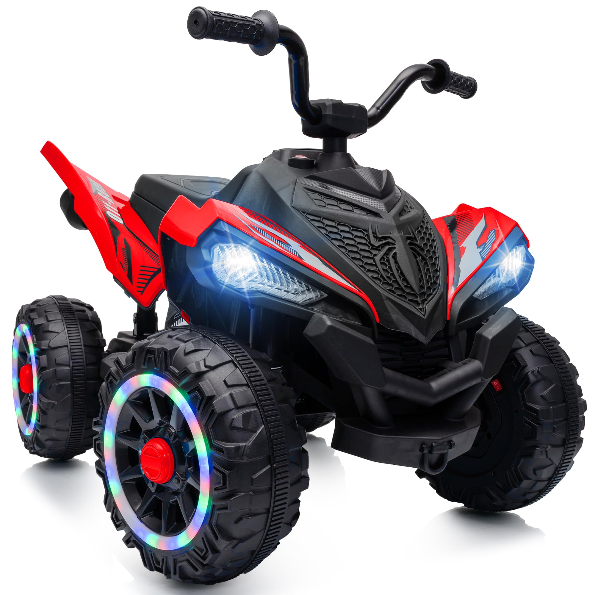 Hikiddo Spider 12V Kid ATV, Electric ATV 4 Wheeler for Kid 3-6 w/LED Wheels — image 1