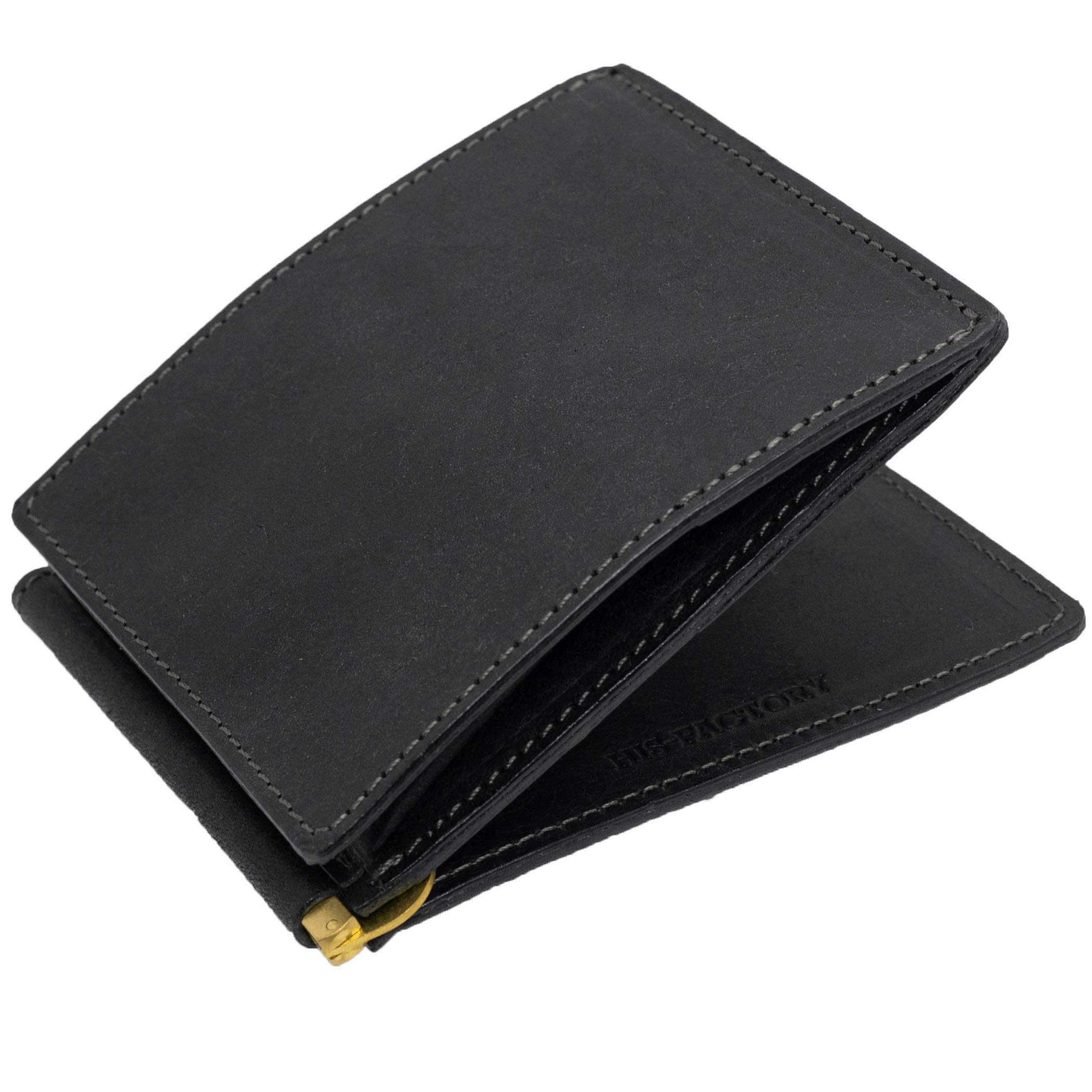 ヒズファクトリー 小銭入れ付きマネークリップ (クロ) Amazon | ヒズファクトリー 小銭入れ付きマネークリップ (Newクロ