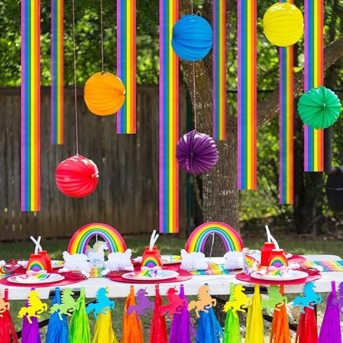 Vista 44 de 8 rollos de serpentinas de papel crepé doradas, decoración de fiesta de Año Nuevo, graduación, Navidad, arco iris, suministros de bricolaje