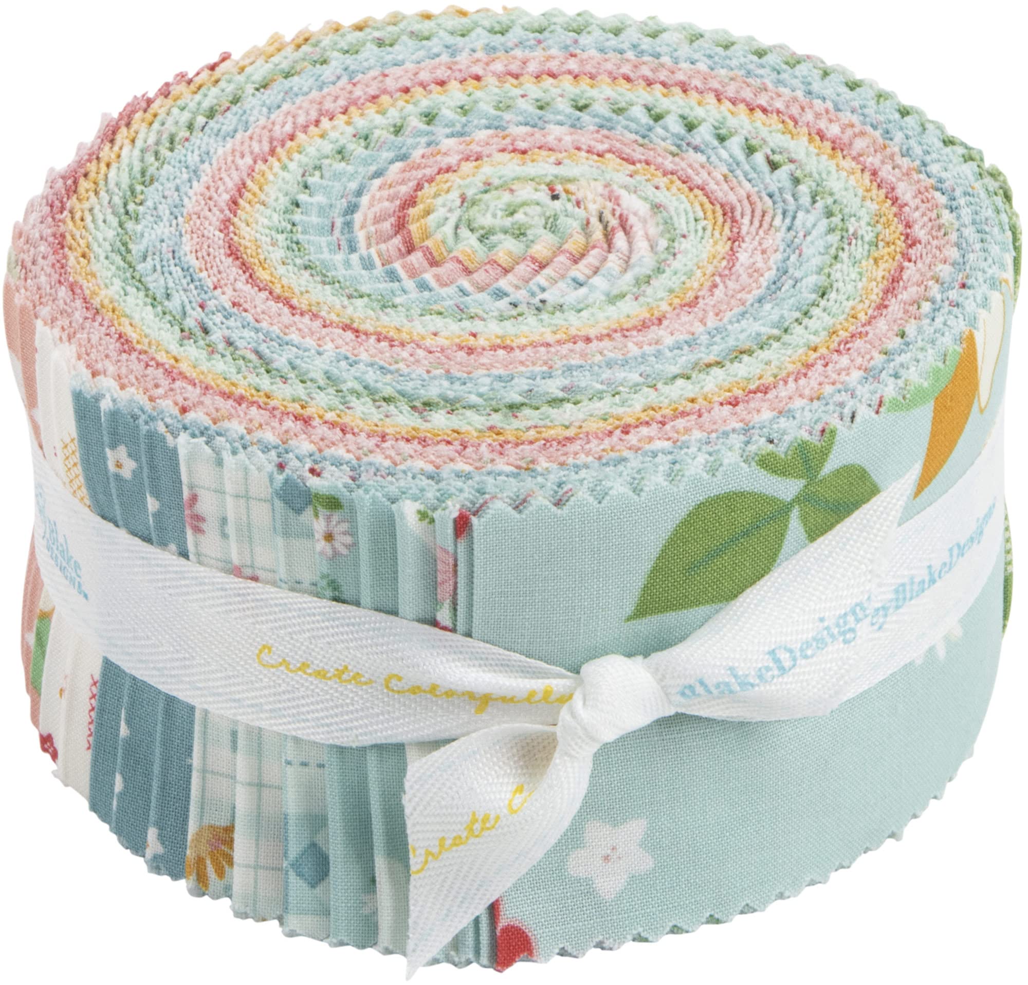 Beverly McCullough Sweet Acres Rolie Polie 40 2.5-inch Strips Jelly Roll Riley Blake RP-13210-40