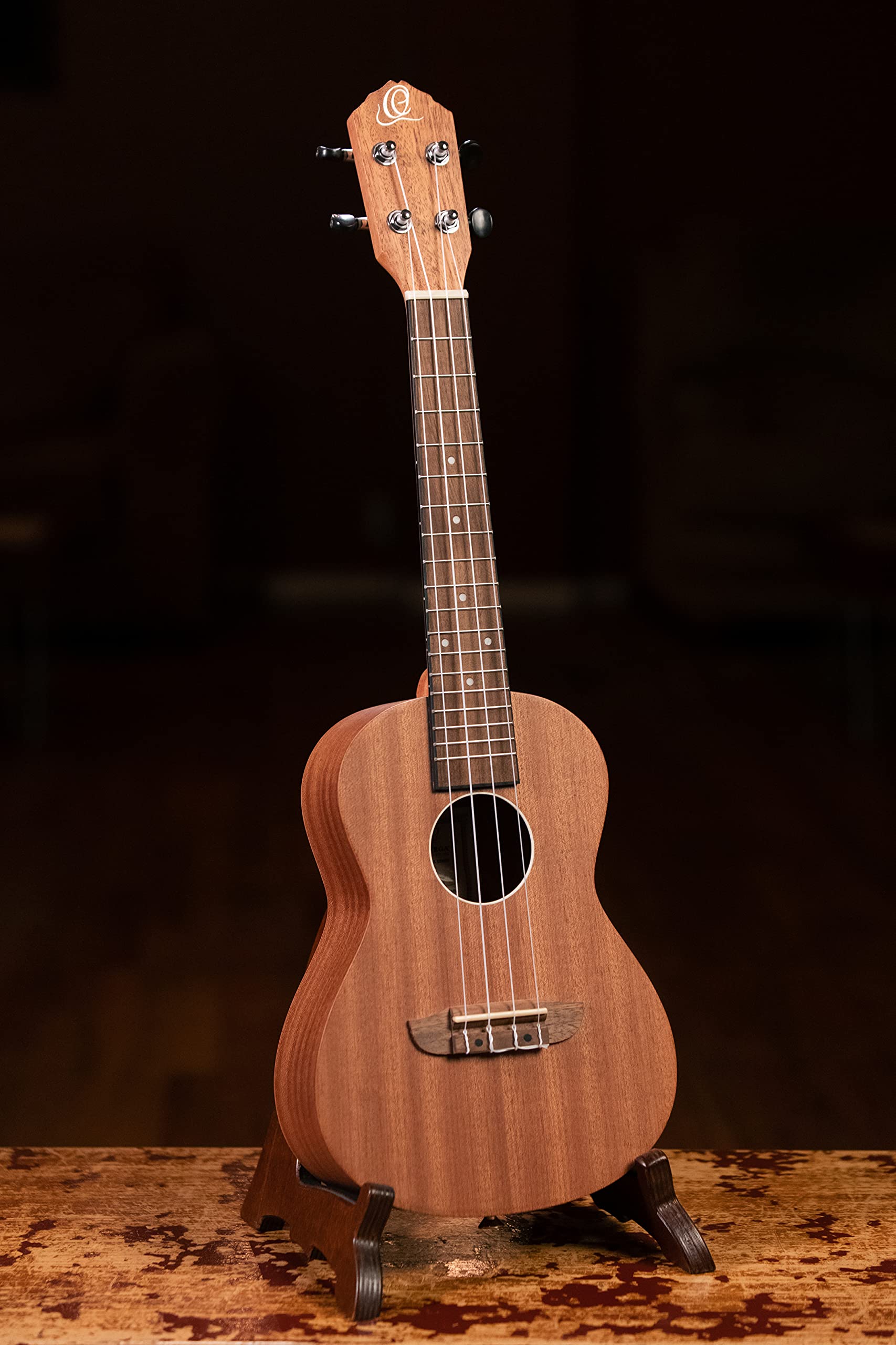 Ortega Guitars Ukulélé Concert Acoustique – Série Timber – Housse Incluse – Sapele, Naturel (RFU11S)