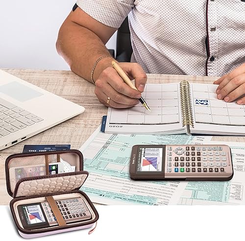 Miniatura 23 de Funda compatible con Texas Instruments TI-Nspire CX II/TI Nspire CX/TI-NSPIRE CX-II T CAS/para calculadora gráfica a color TI-84 Plus/TI-83 Plus CE