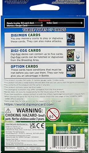 Miniatura 2 de Bandai Juego de cartas Digimon Baraja de inicio - Dragón antiguo ST9 Juego de cartas A partir de 6 años 2 jugadores 10 minutos de tiempo de