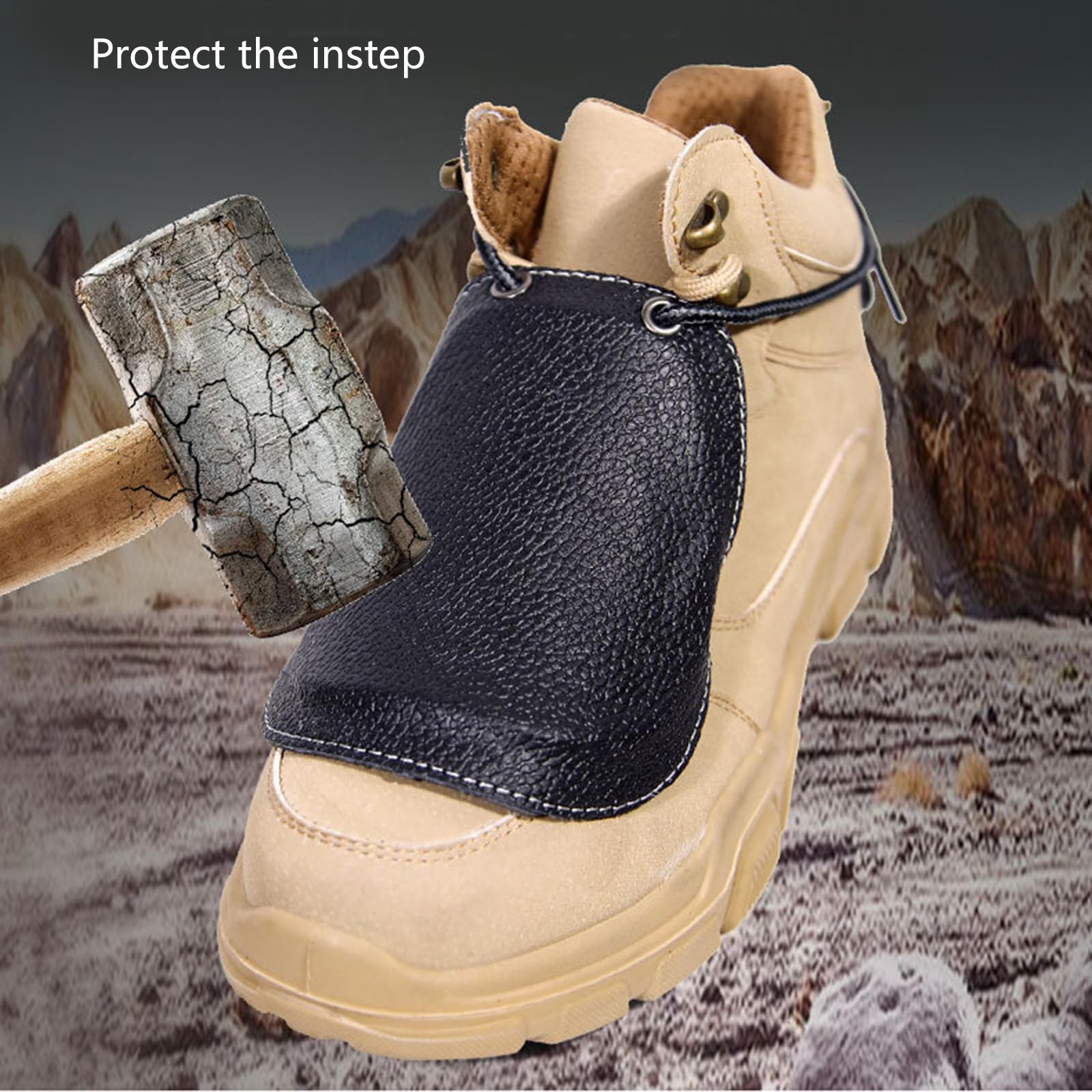 1 par de Punteras para el Trabajo, Protectores metatarsianos Resistentes a Golpes, Accesorios para Calzado, Fundas Protectoras para Botas de Trabajo