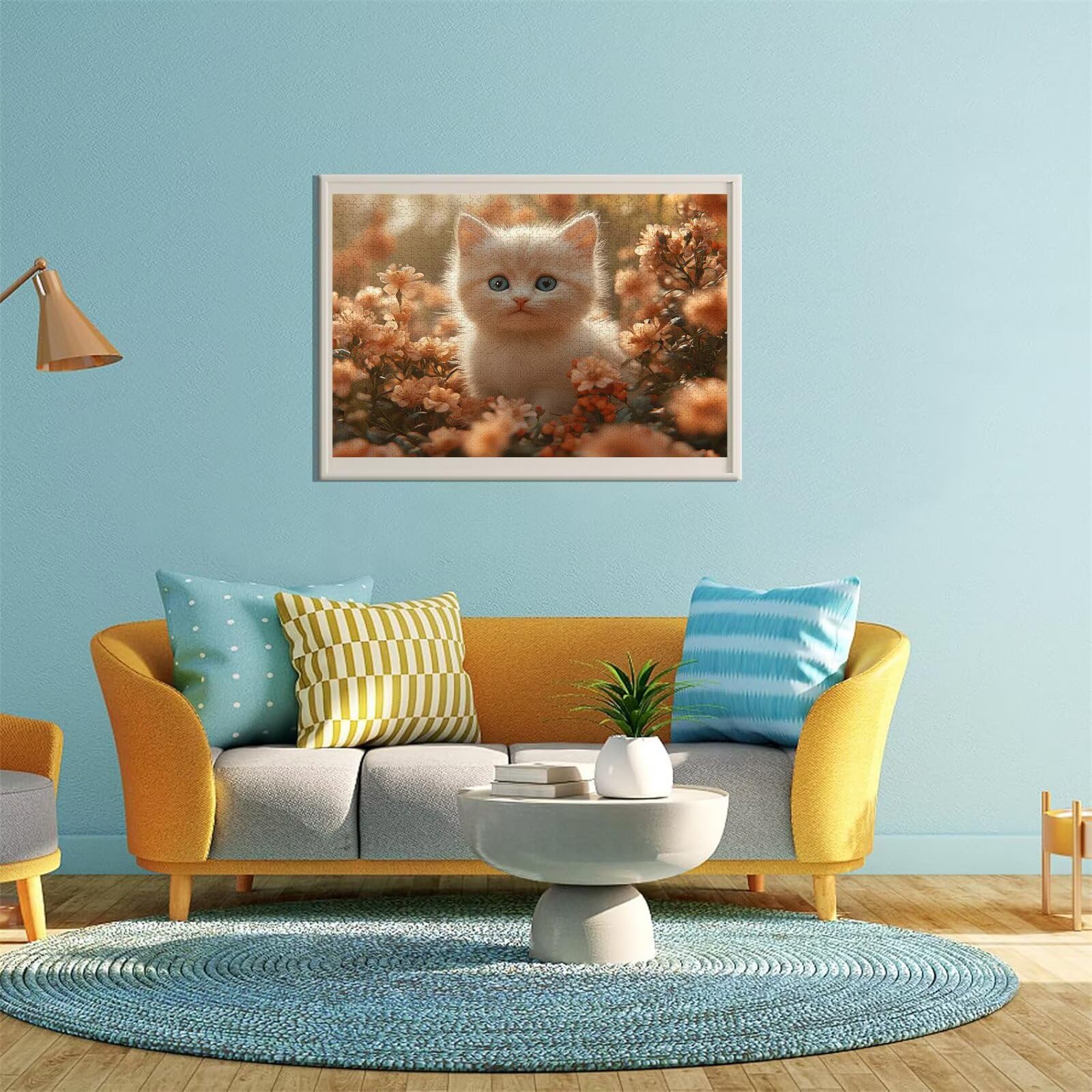 Puzzle Erwachsene 2000 Teile Katze Blume Educa Jigsaw für Kinder ab 8 Jahren Mädchen Jungen, Erwachsene Impossible Klassische Puzzles Schwer, Anspruchsvoll Spielspaß, Als Geschenke 70x99cm t-692