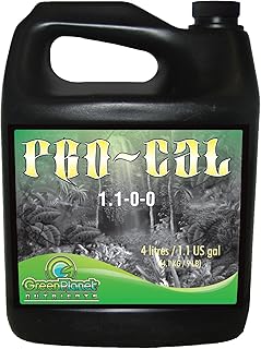 Green Planet Nutrients - PRO-CAL (1 Liter) | Highly Beneficial Calcium, Magnesium and Iron Plant Nutrient Supplement - More Concentrated Than Competitive Products - Helps Increase Overall Density in Plants - Must for Coco Growers - Helps Plants Resist Disease - Remedies Yellowing Plants.