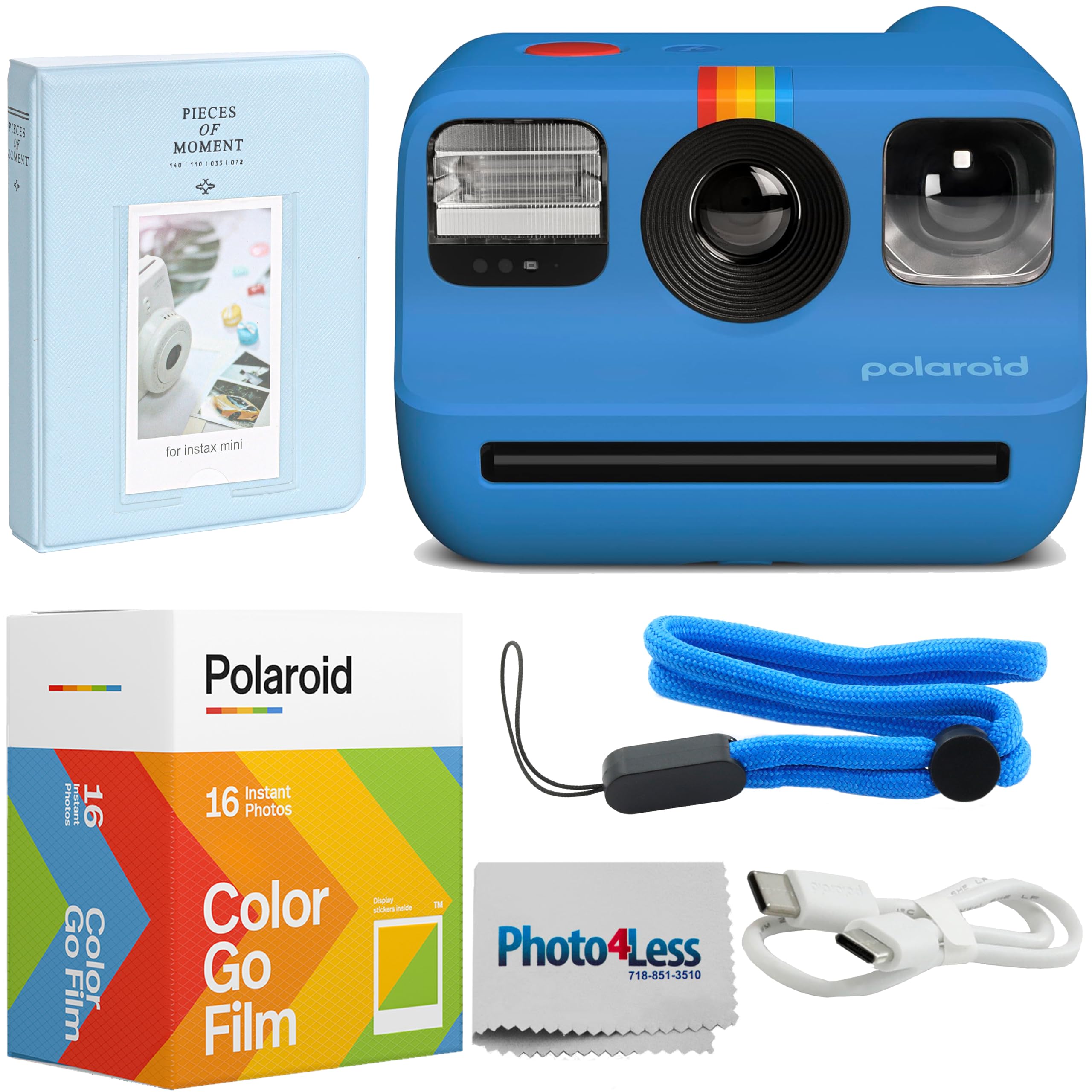 PolaroidGo本体　カラーフイルム１本、モノクロ2本 Amazon | Polaroid Goインスタントミニカメラスターターセット