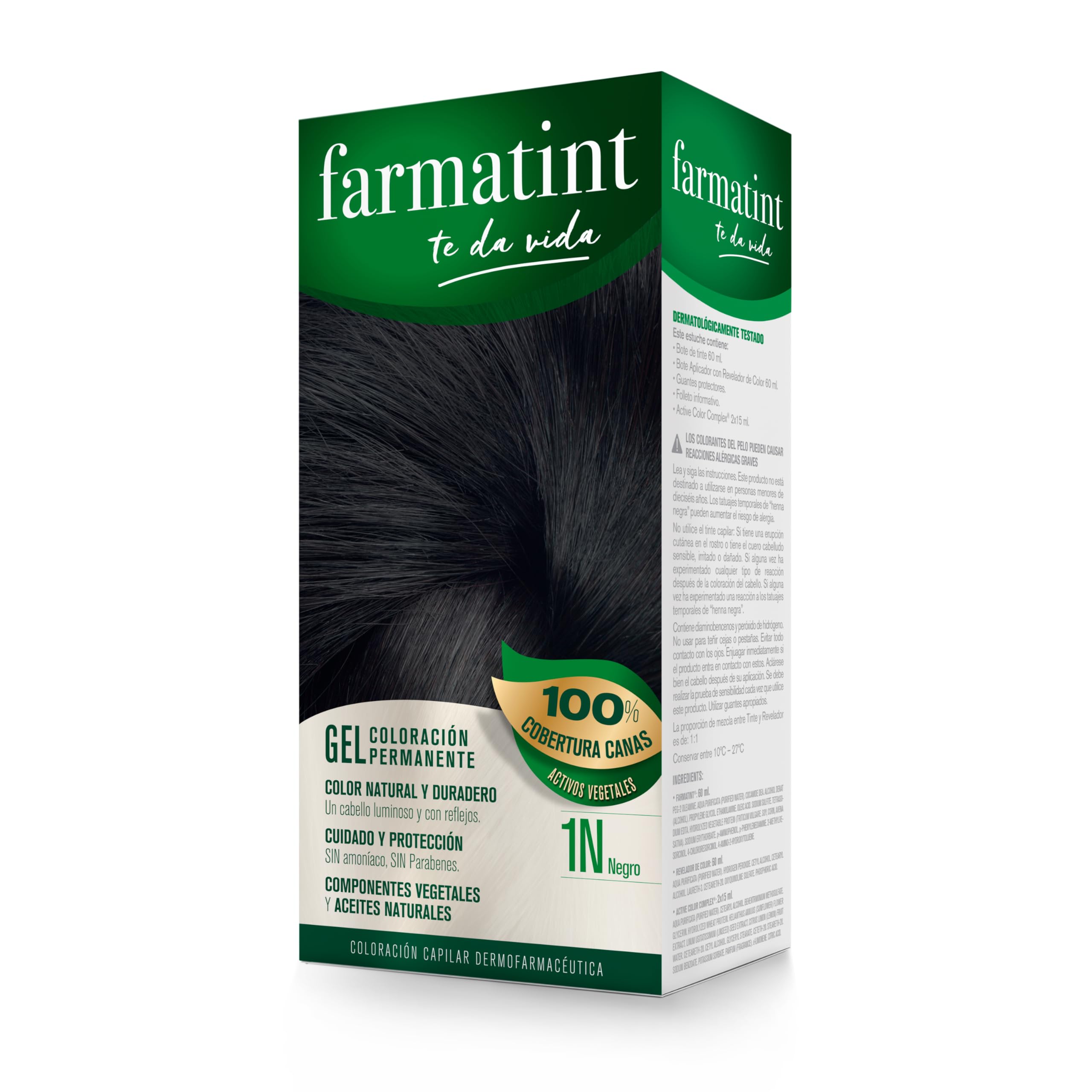 Oferta: Farmatint Gel 1N Negro | Color Natural y
